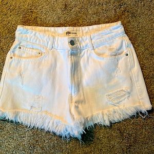 Zara white denim shorts size 6